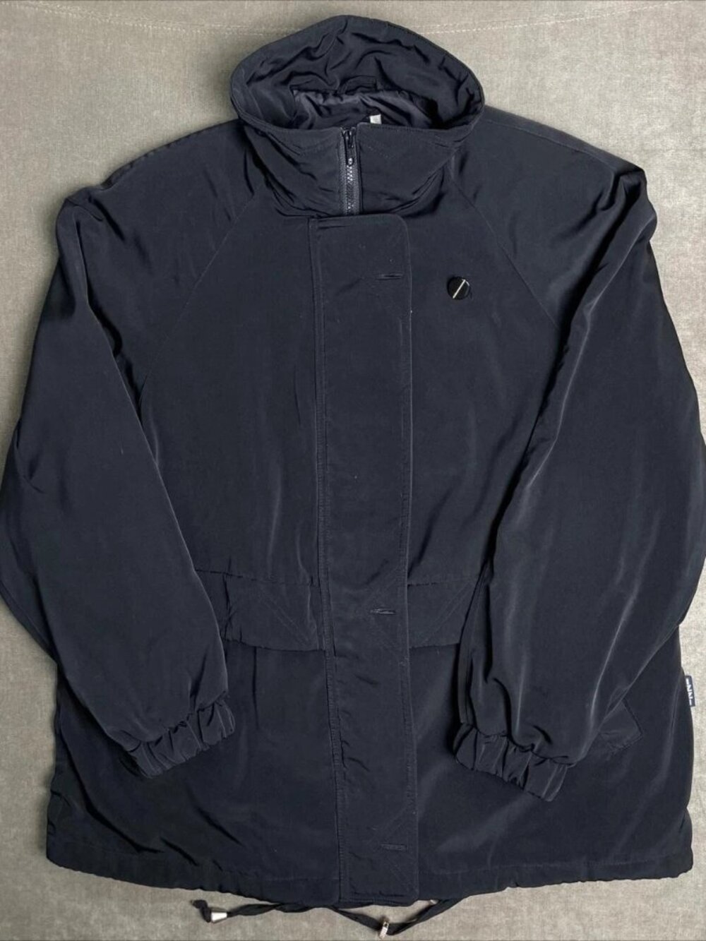 IZZI Black Full Zip Casual Jacket Womens M